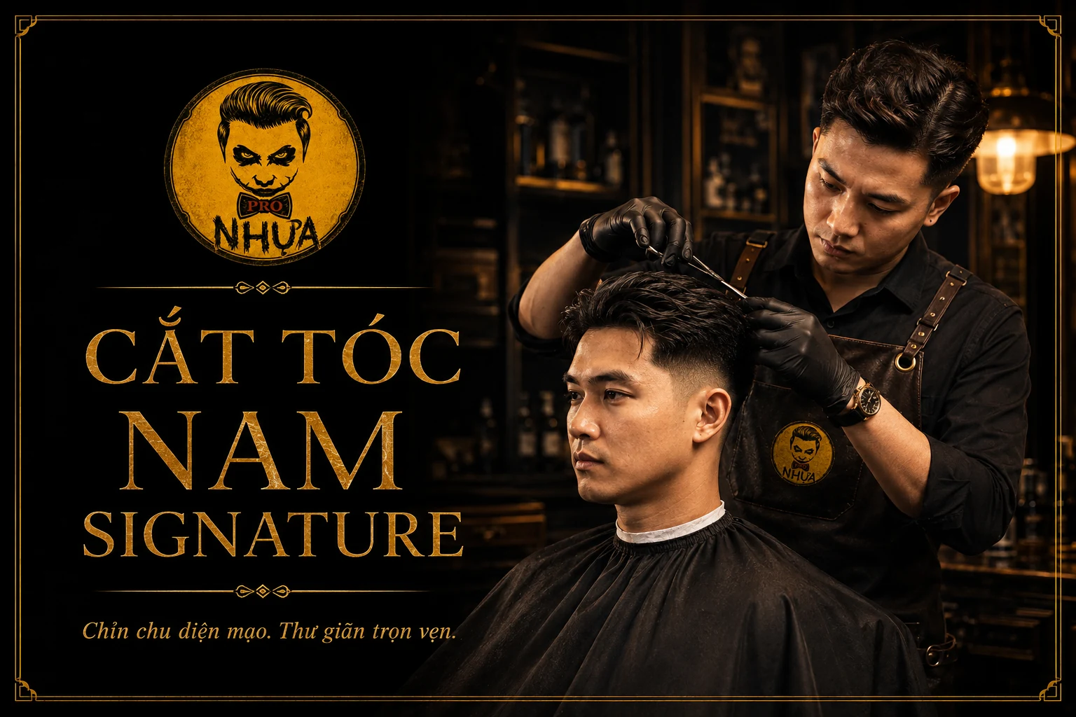 Cắt tóc nam Signature tại Nhựa Pro