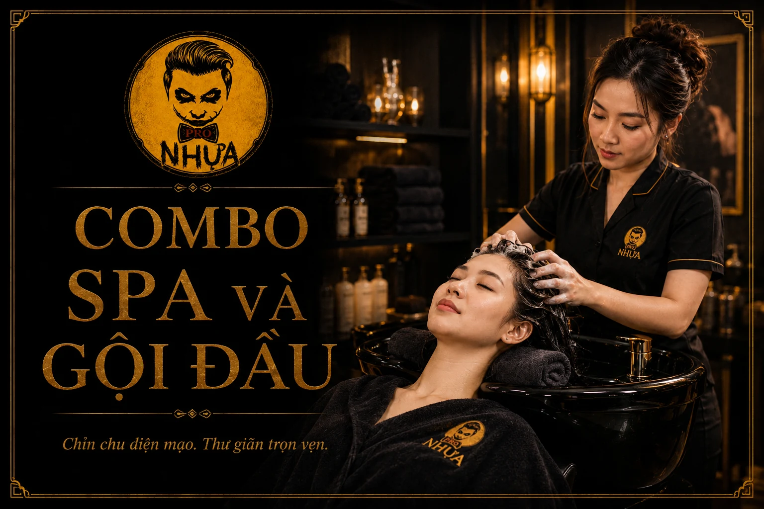 Combo spa và gội đầu tại Nhựa Pro