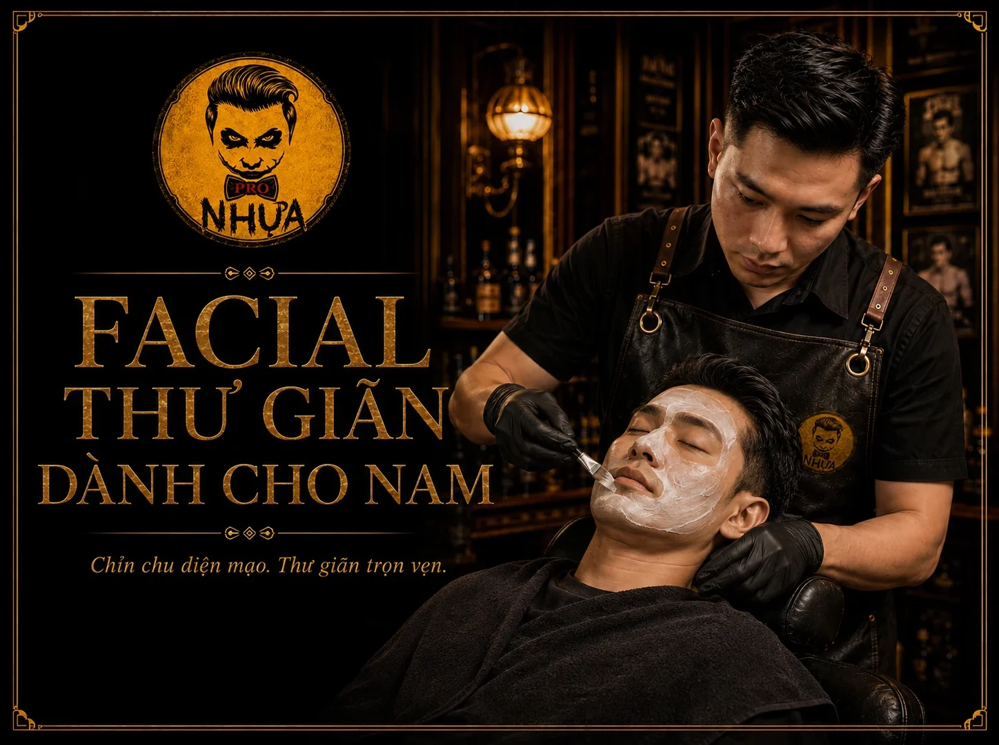 Facial thư giãn dành cho nam tại Nhựa Pro