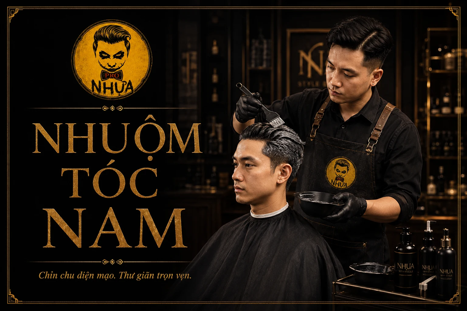 Nhuộm tóc nam tại Nhựa Pro