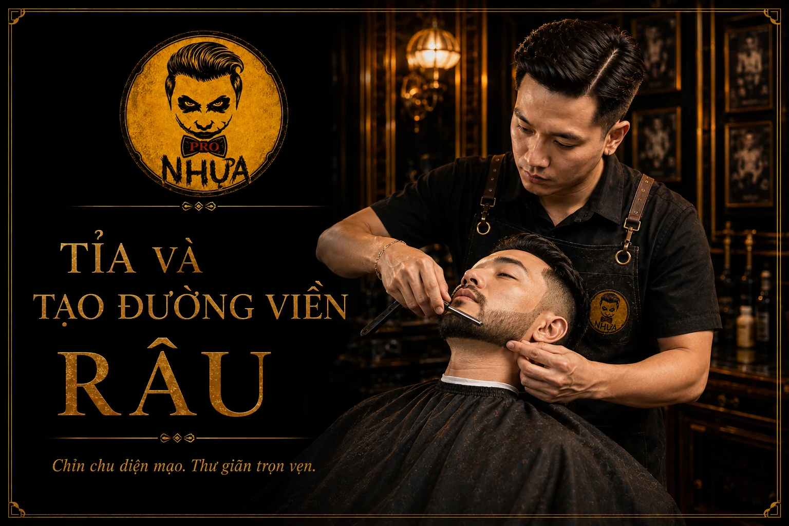 Tạo đường viền râu tại Nhựa Pro
