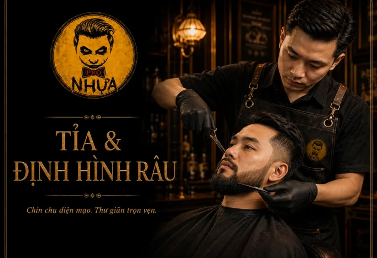 Tỉa và định hình râu